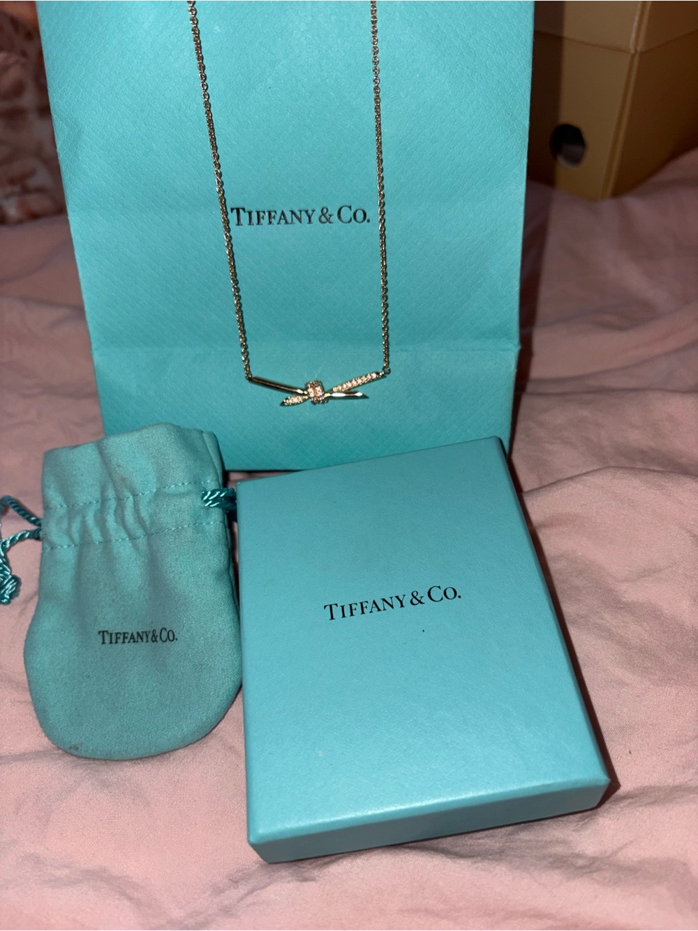 Tiffany & Co. Yellow Gold Tiffany Knot Necklace
